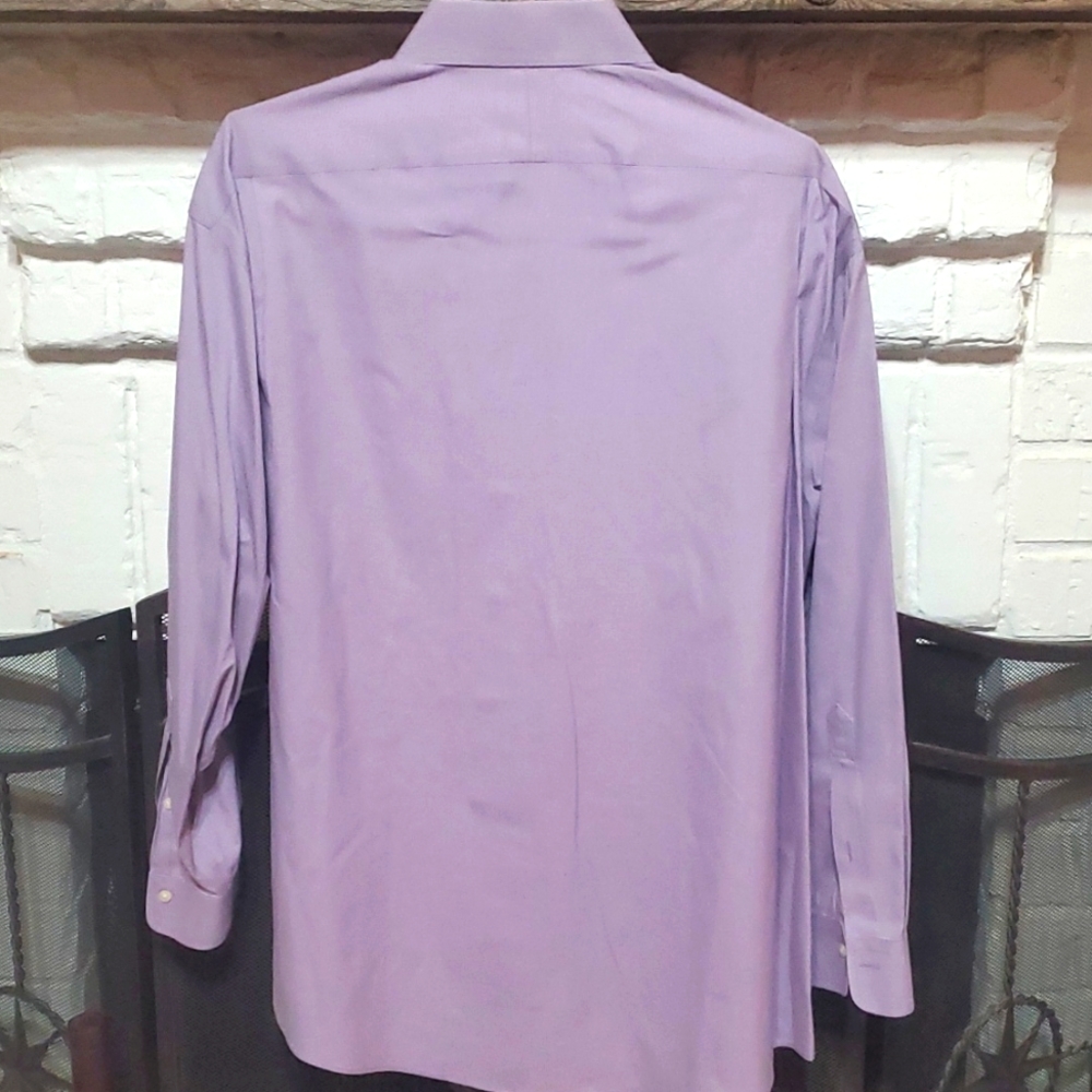 Jos. A. Bank purple men's dress shirt. - Picture 3 of 3